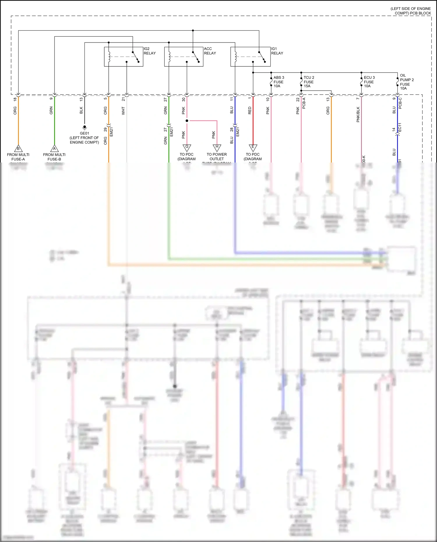 Wiring diagram a/c control module for Hyundai Sonata VIII facelift (2023-2024) (5 of 15)