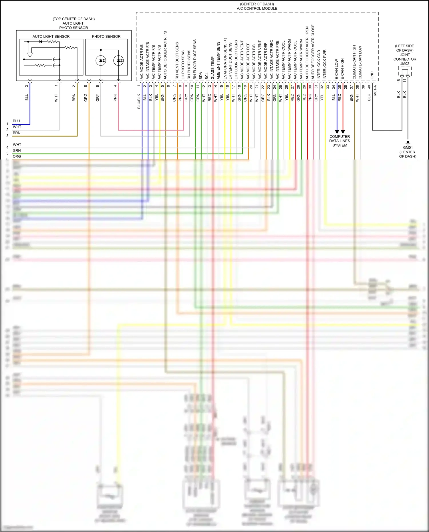 Wiring diagram auto light sensor for Hyundai Sonata VIII facelift (2023-2024) (4 of 6)