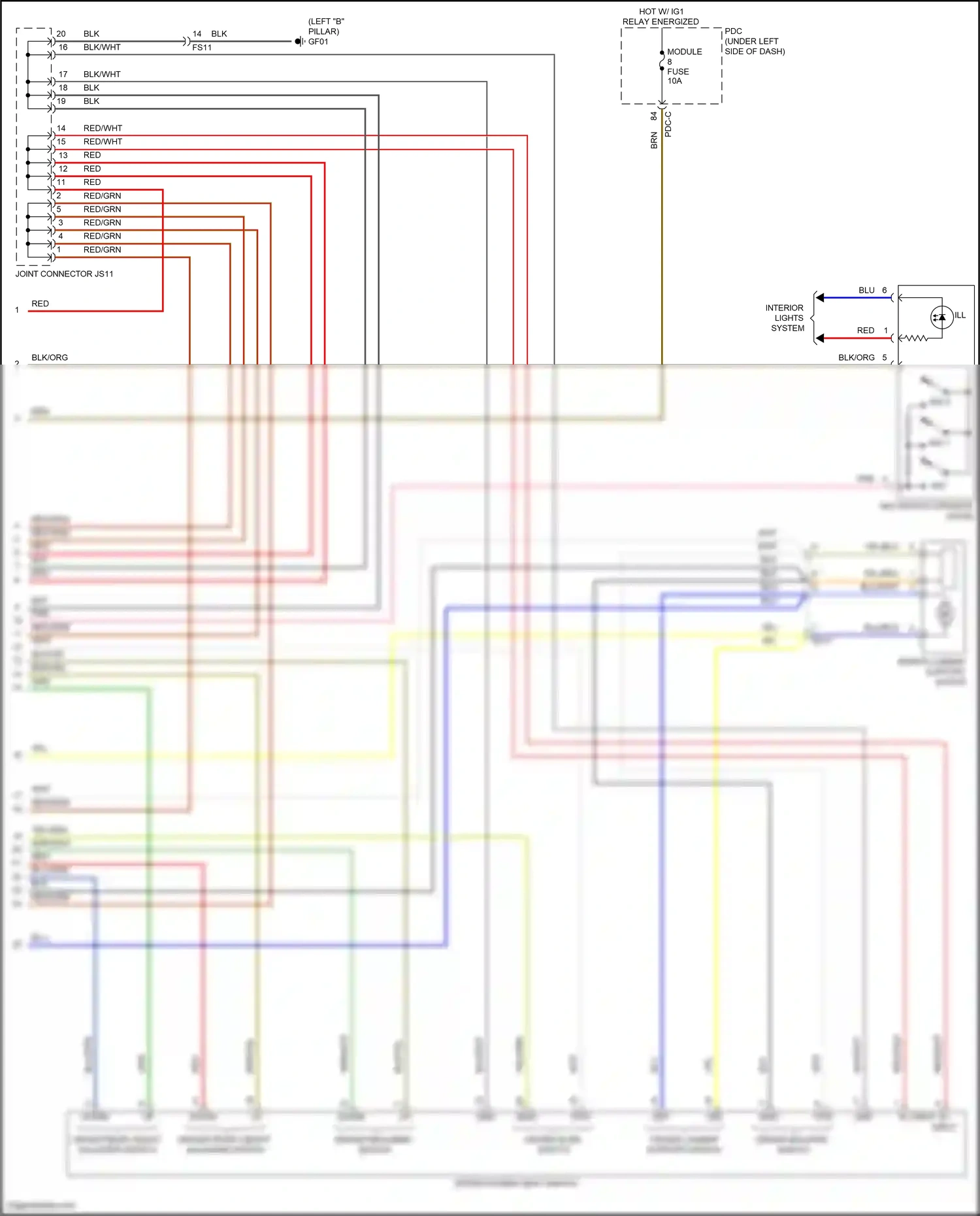 Wiring diagram b+ b+ input input for Hyundai Sonata VIII facelift (2023-2024) (1 of 1)