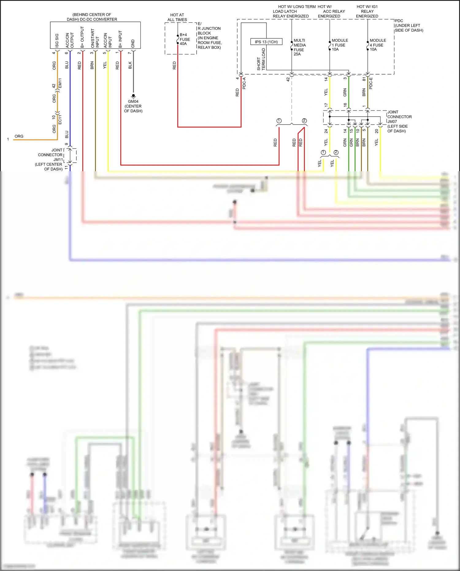 Wiring diagram b+ input for Hyundai Sonata VIII facelift (2023-2024) (6 of 99)