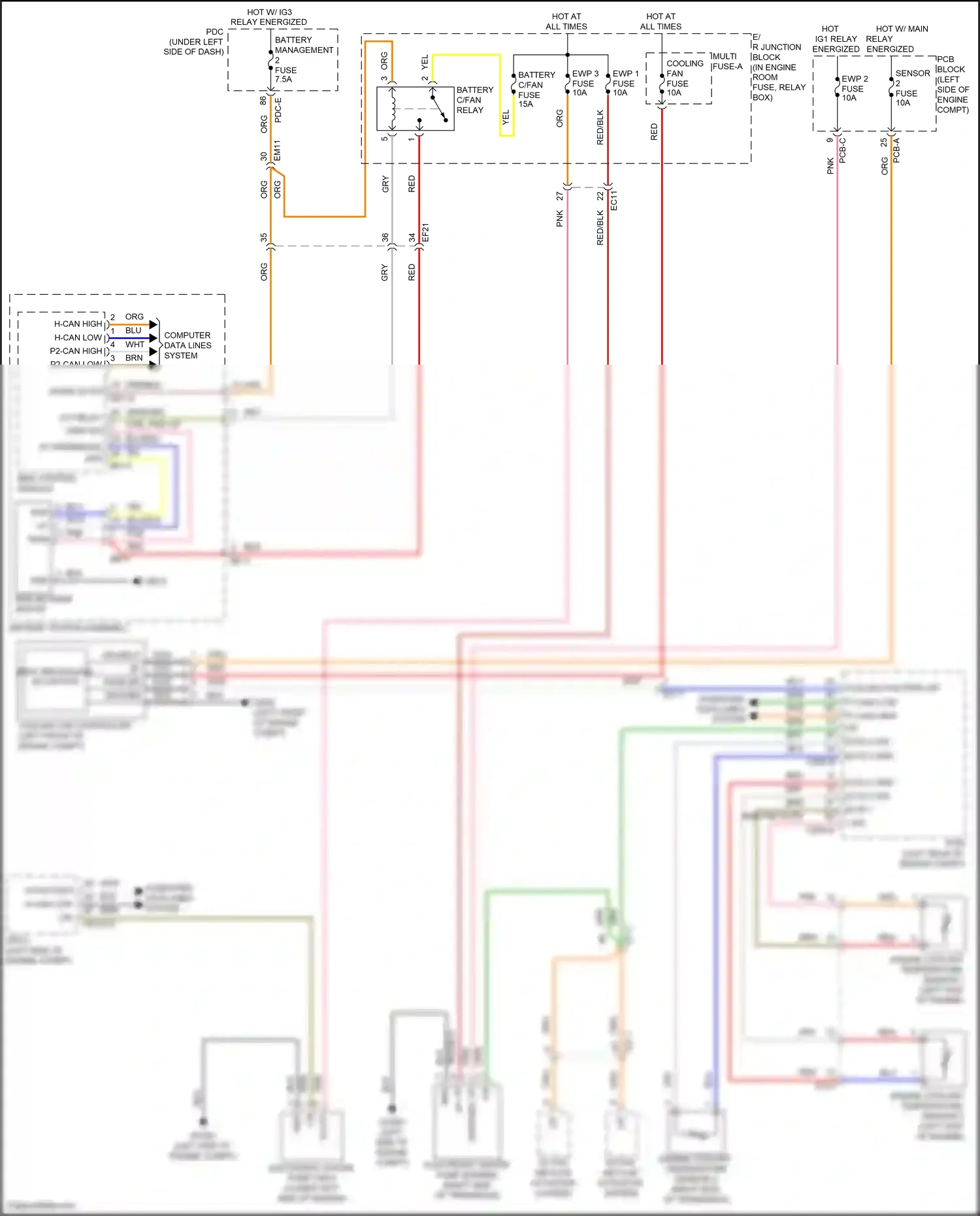 Wiring diagram bms control module for Hyundai Sonata VIII facelift (2023-2024) (3 of 13)