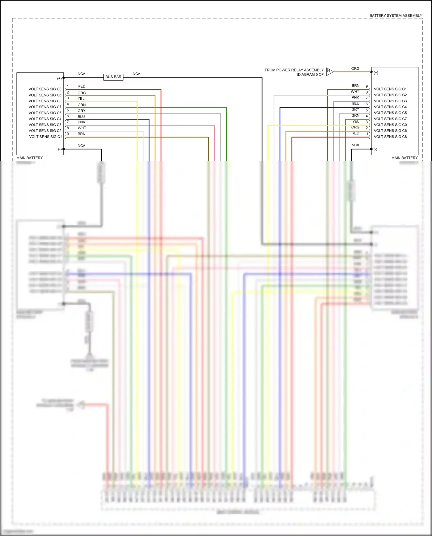 Wiring diagram bms control module for Hyundai Sonata VIII facelift (2023-2024) (10 of 13)