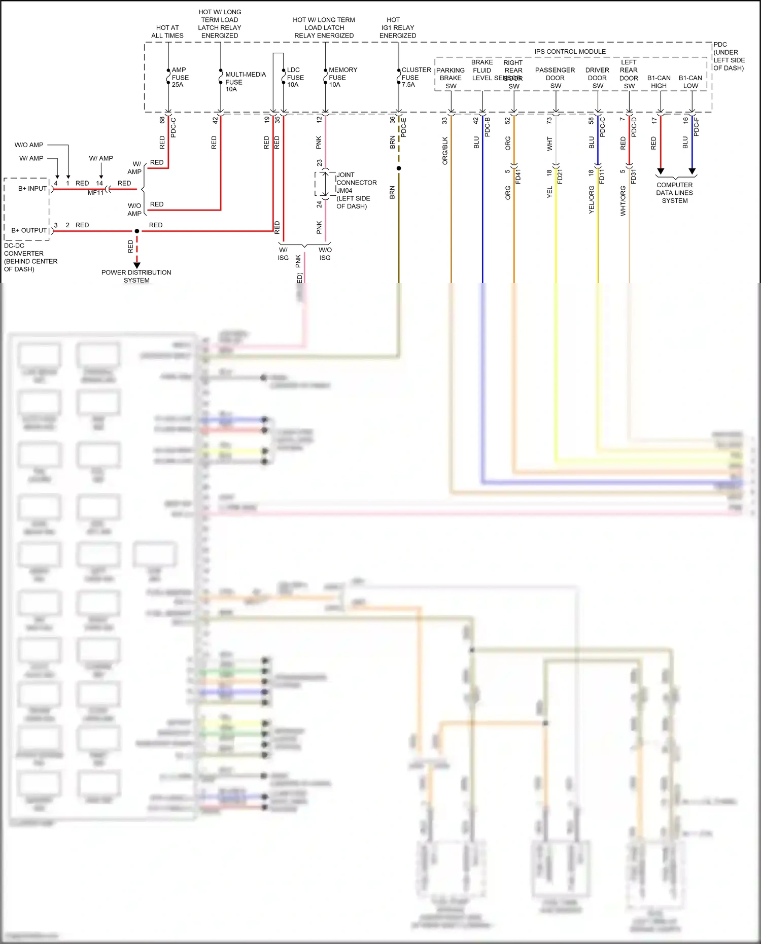 Wiring diagram check engine ind for Hyundai Sonata VIII facelift (2023-2024) (2 of 8)