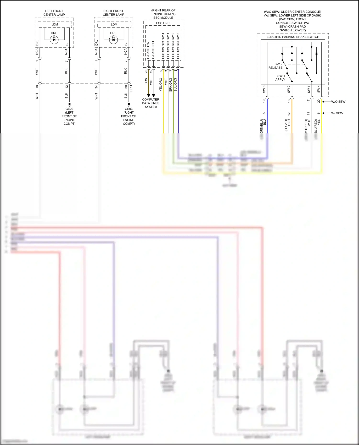 Wiring diagram computer data lines system for Hyundai Sonata VIII facelift (2023-2024) (154 of 194)