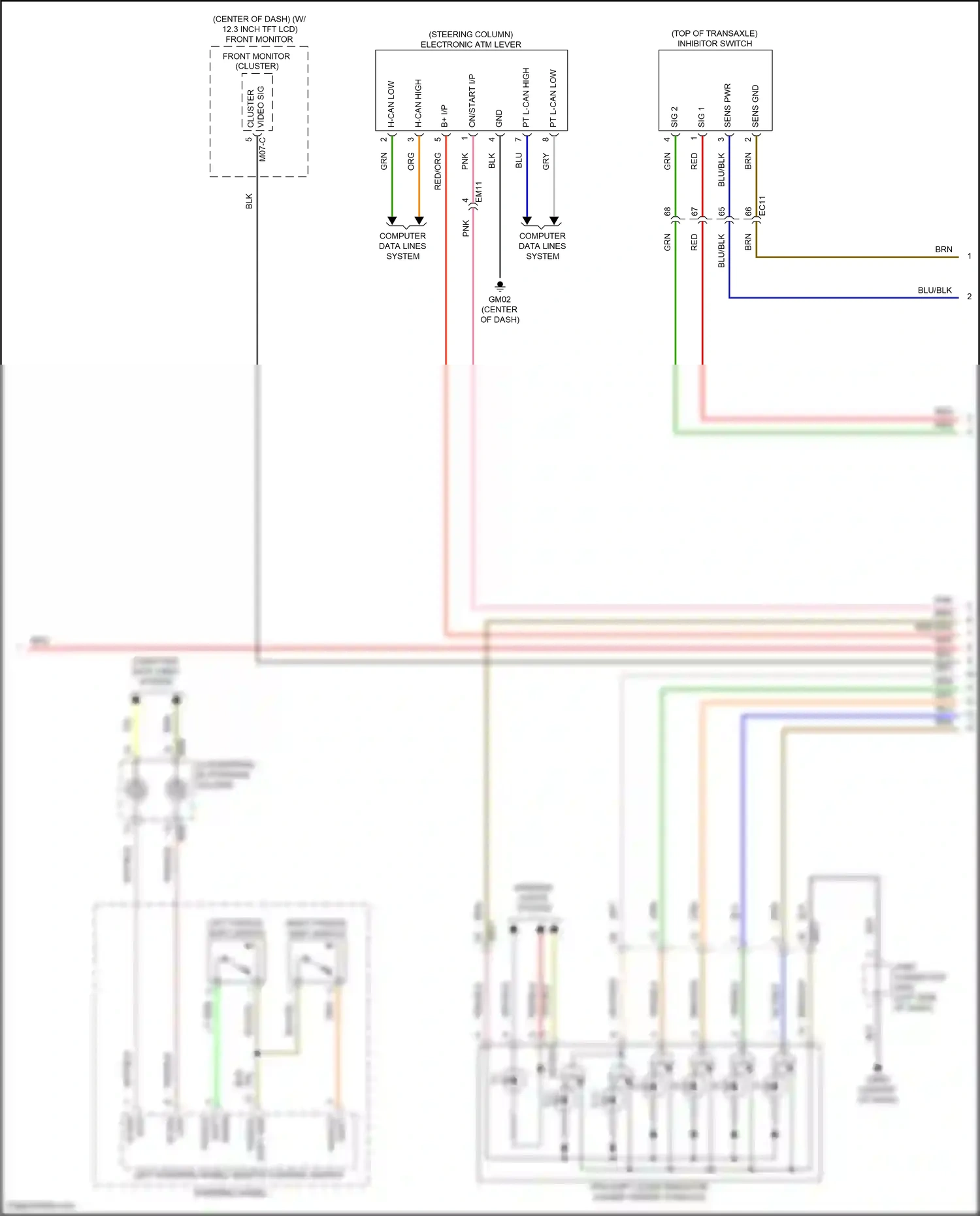 Wiring diagram computer data lines system for Hyundai Sonata VIII facelift (2023-2024) (185 of 194)