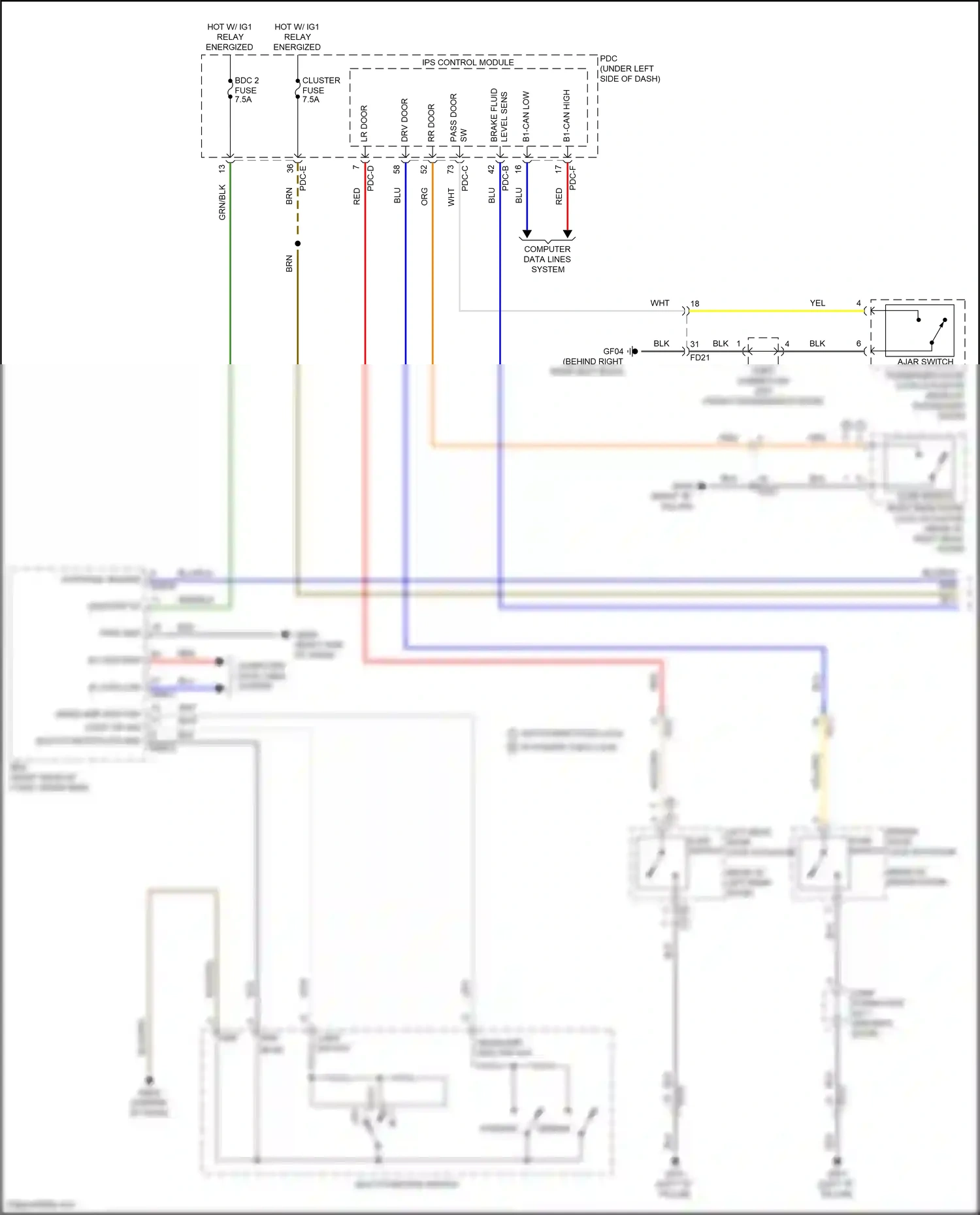 Wiring diagram computer data lines system for Hyundai Sonata VIII facelift (2023-2024) (4 of 194)