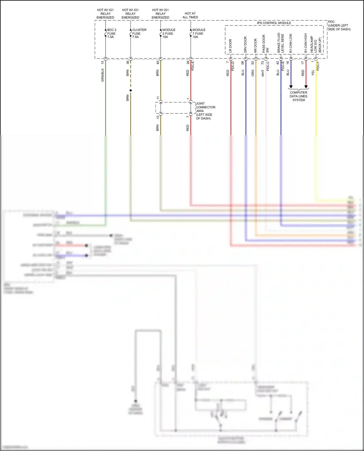 Wiring diagram computer data lines system for Hyundai Sonata VIII facelift (2023-2024) (1 of 194)