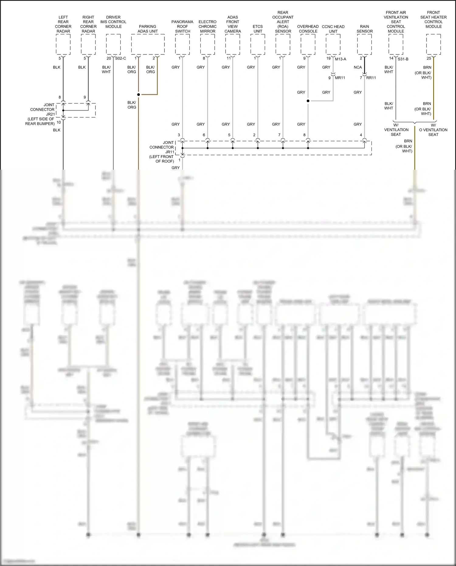 Wiring diagram driver ims control module for Hyundai Sonata VIII facelift (2023-2024) (5 of 11)