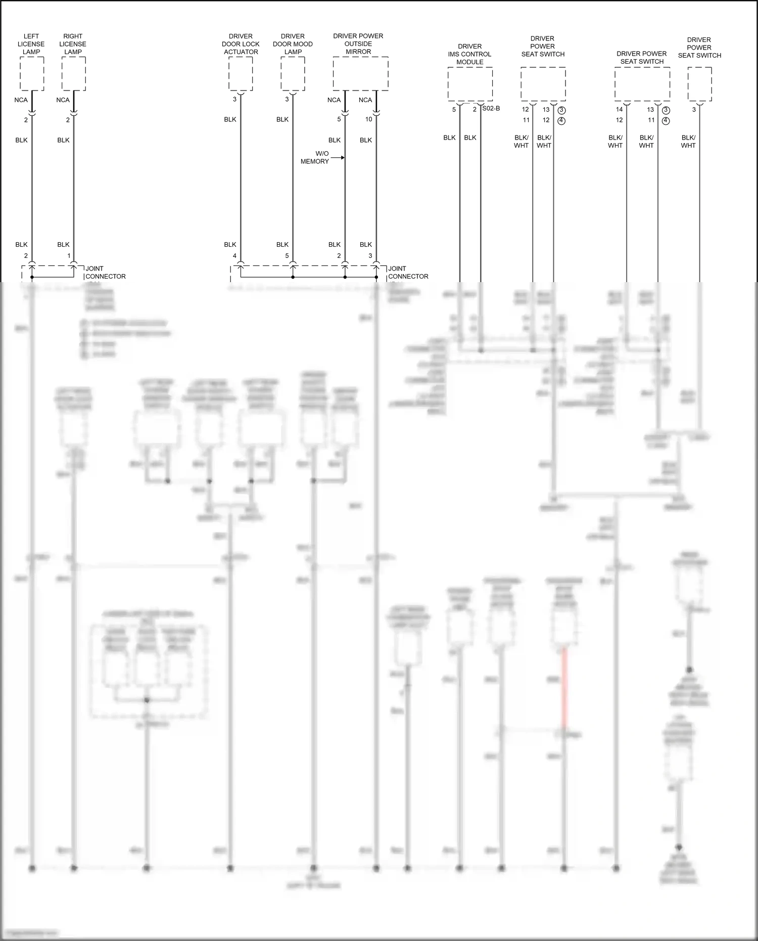 Wiring diagram driver ims control module for Hyundai Sonata VIII facelift (2023-2024) (2 of 11)