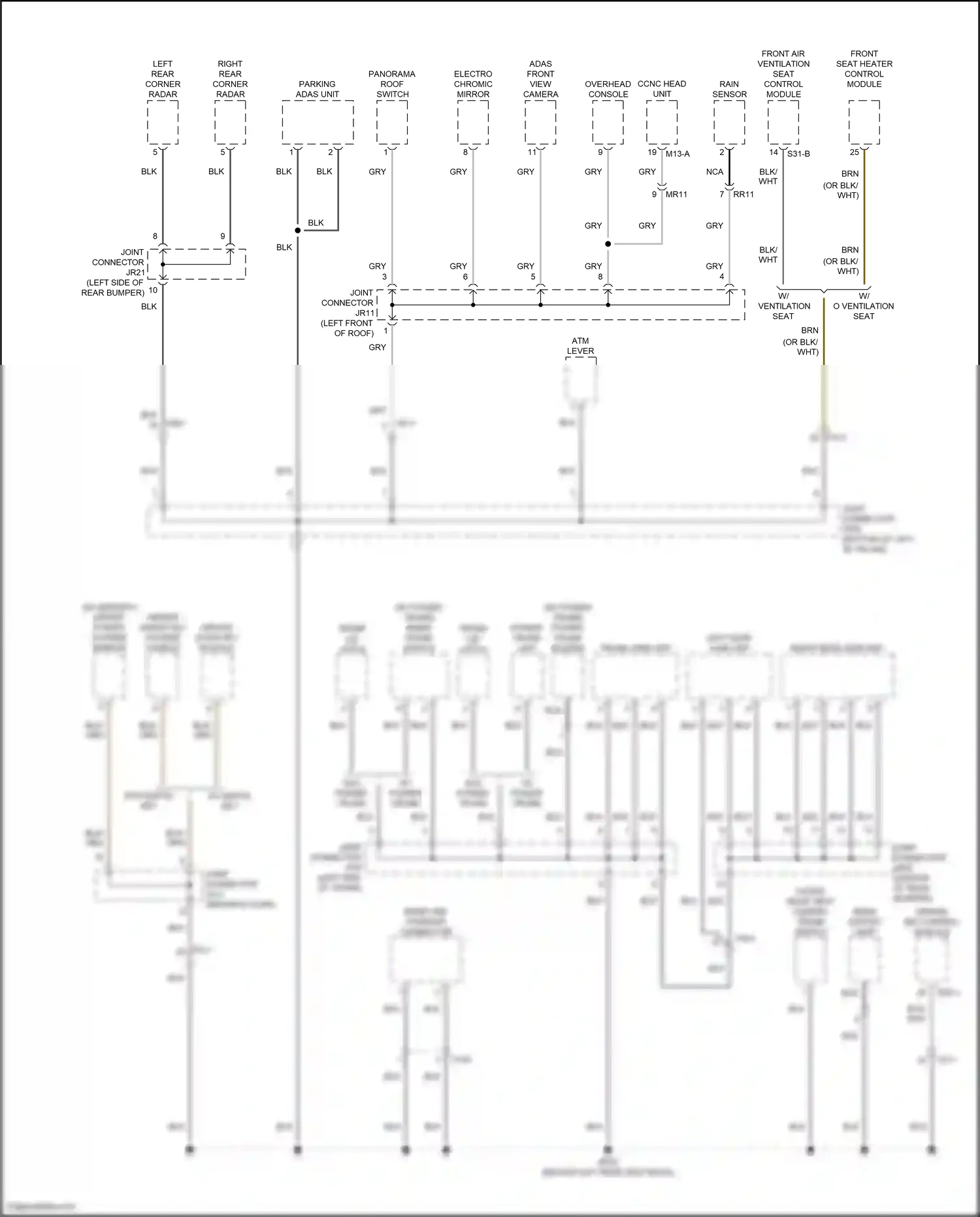 Wiring diagram driver ims control module for Hyundai Sonata VIII facelift (2023-2024) (3 of 11)