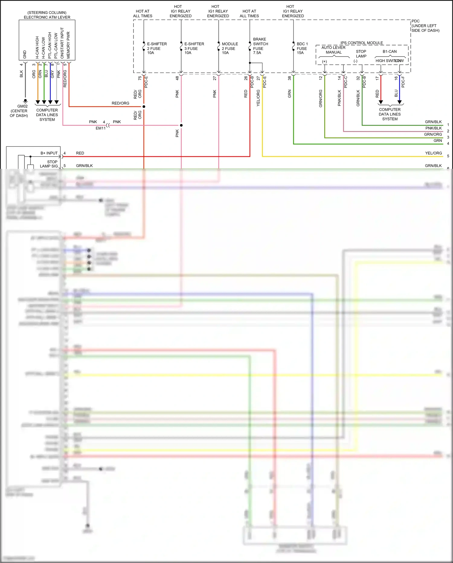 Wiring diagram encoder sens gnd for Hyundai Sonata VIII facelift (2023-2024) (3 of 4)