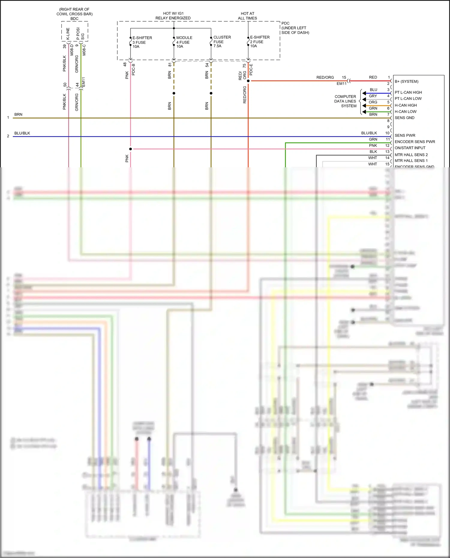 Wiring diagram encoder sens pwr for Hyundai Sonata VIII facelift (2023-2024) (1 of 4)