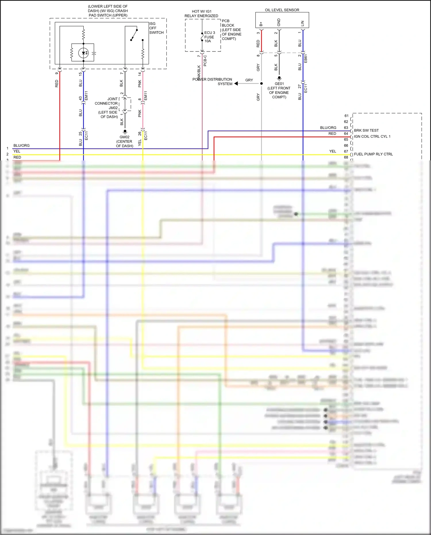 Wiring diagram eng ctrl rly ctrl for Hyundai Sonata VIII facelift (2023-2024) (1 of 1)