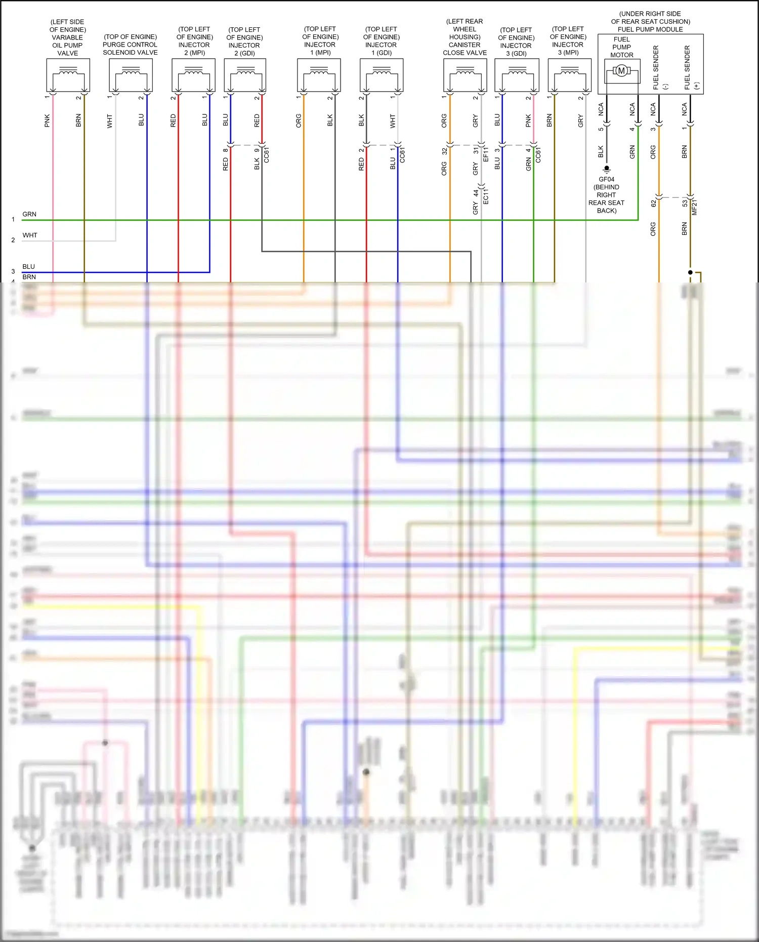 Wiring diagram engine ctrl relay for Hyundai Sonata VIII facelift (2023-2024) (1 of 1)