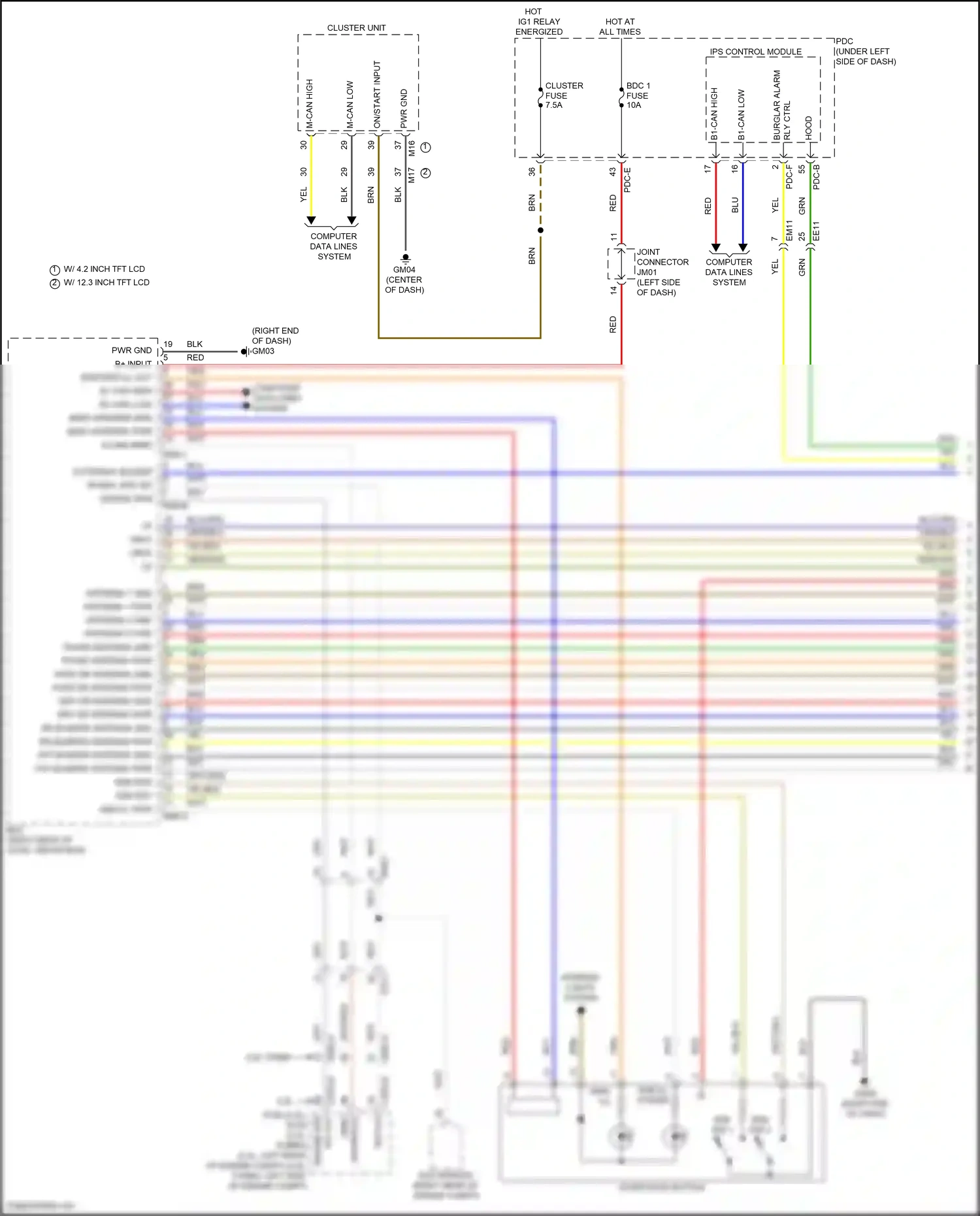 Wiring diagram engine spd for Hyundai Sonata VIII facelift (2023-2024) (1 of 2)