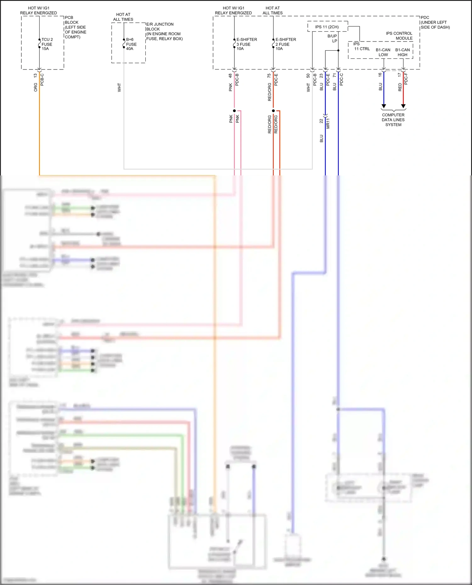Wiring diagram ips 11 ctrl for Hyundai Sonata VIII facelift (2023-2024) (1 of 3)