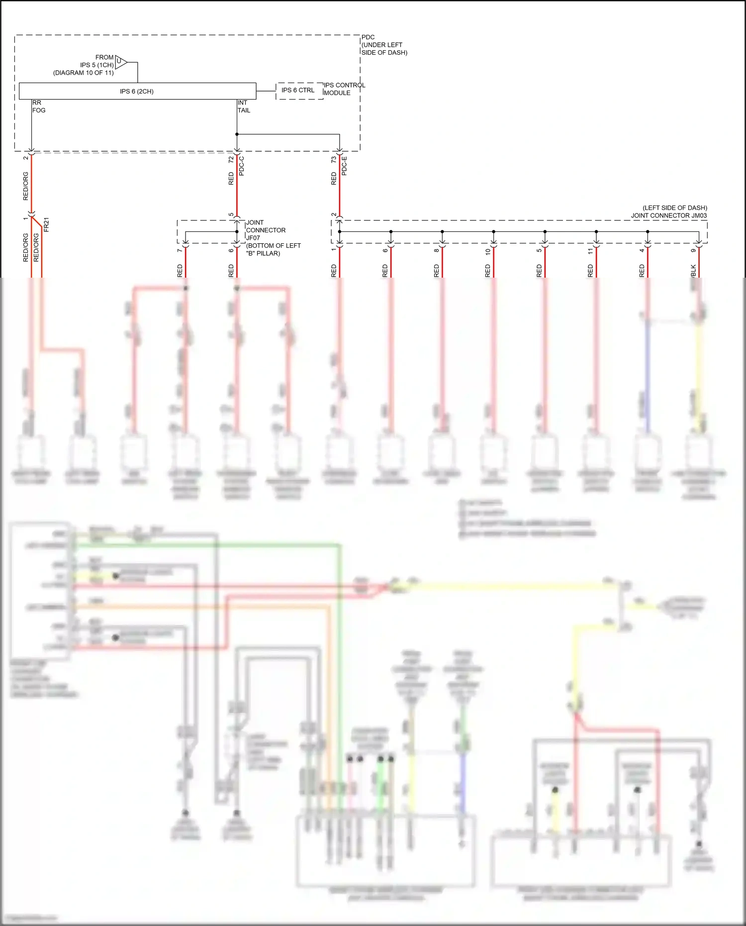 Wiring diagram ips 6 ctrl for Hyundai Sonata VIII facelift (2023-2024) (2 of 2)