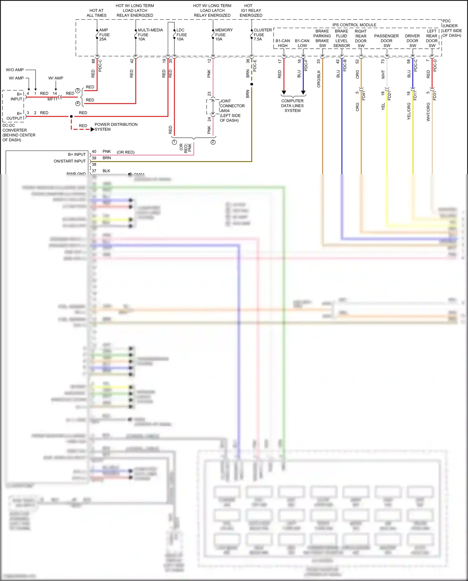 Wiring diagram ips control module for Hyundai Sonata VIII facelift (2023-2024) (44 of 95)