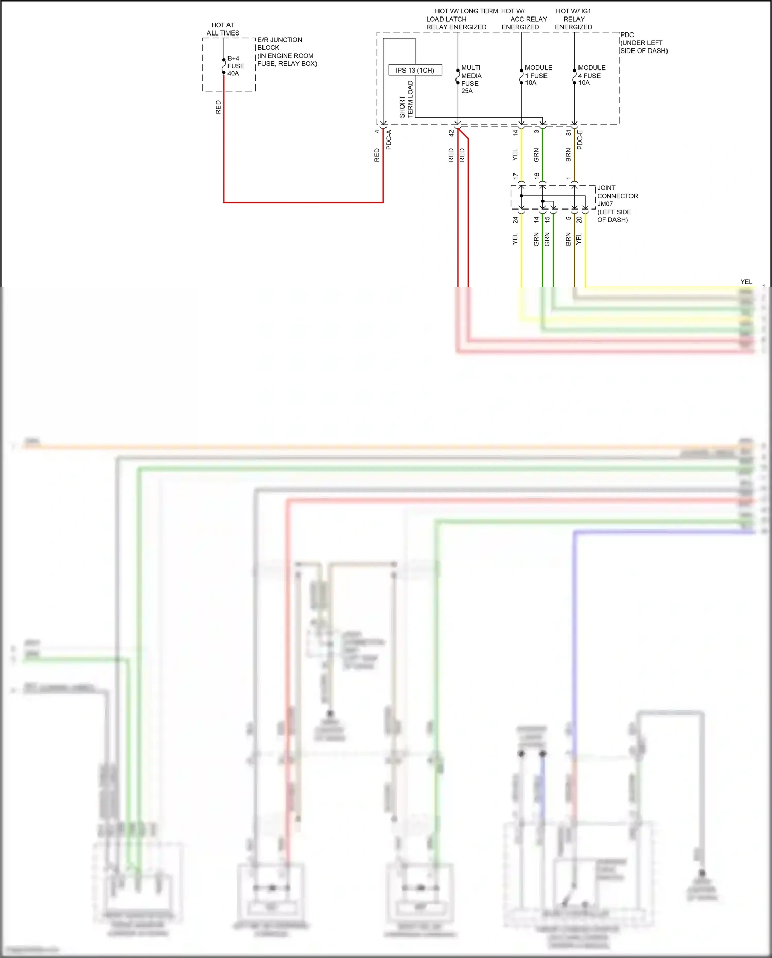 Wiring diagram micro controller for Hyundai Sonata VIII facelift (2023-2024) (4 of 9)