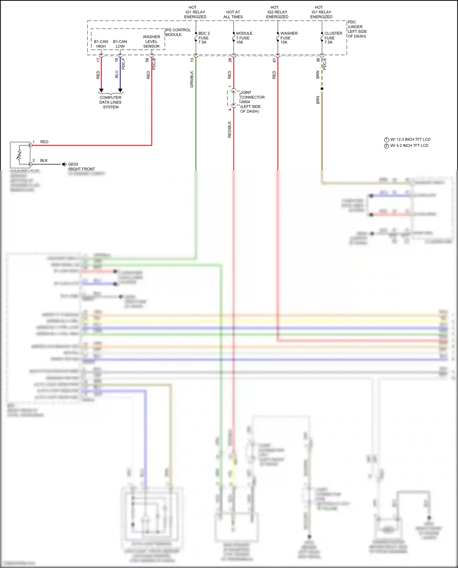 Wiring diagram multi-function sw gnd for Hyundai Sonata VIII facelift (2023-2024) (5 of 5)