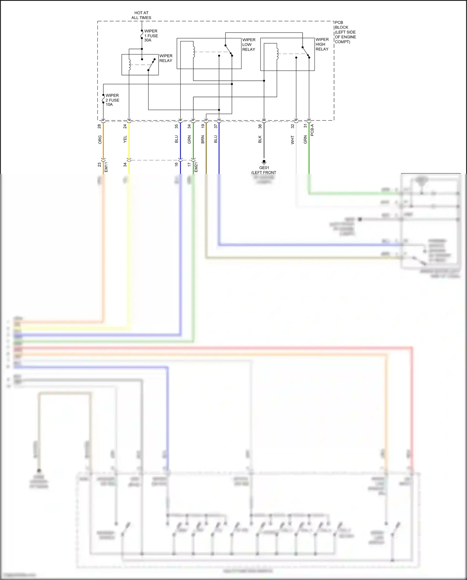 Wiring diagram on input for Hyundai Sonata VIII facelift (2023-2024) (12 of 13)