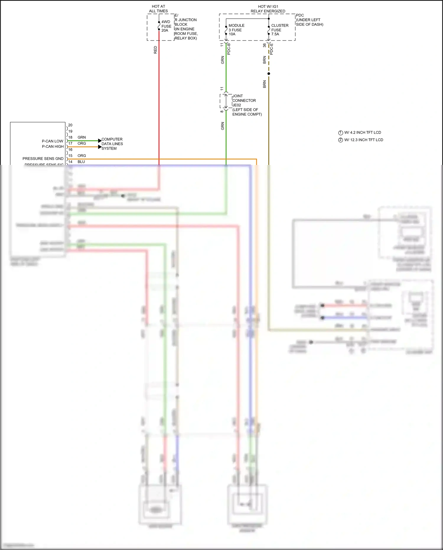 Wiring diagram on/start input for Hyundai Sonata VIII facelift (2023-2024) (84 of 84)