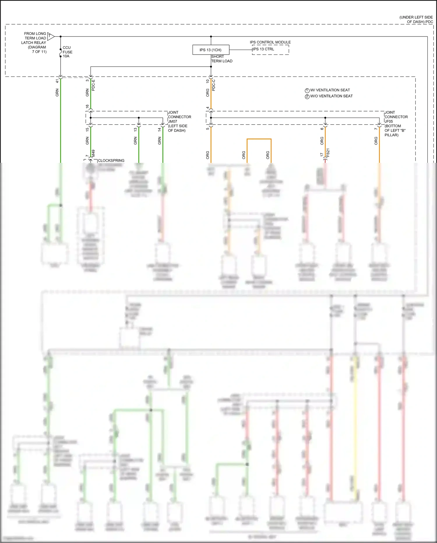 Wiring diagram pdc-e for Hyundai Sonata VIII facelift (2023-2024) (69 of 129)