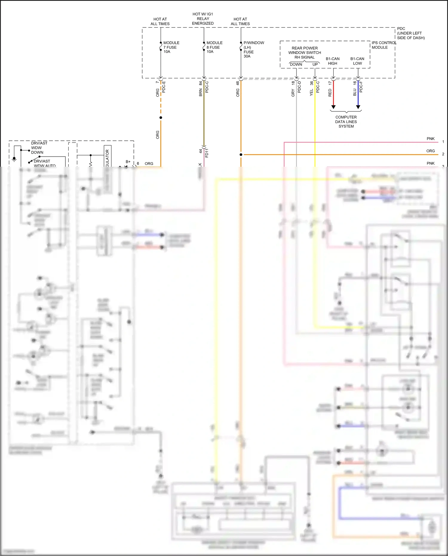 Wiring diagram pdc-e for Hyundai Sonata VIII facelift (2023-2024) (107 of 129)