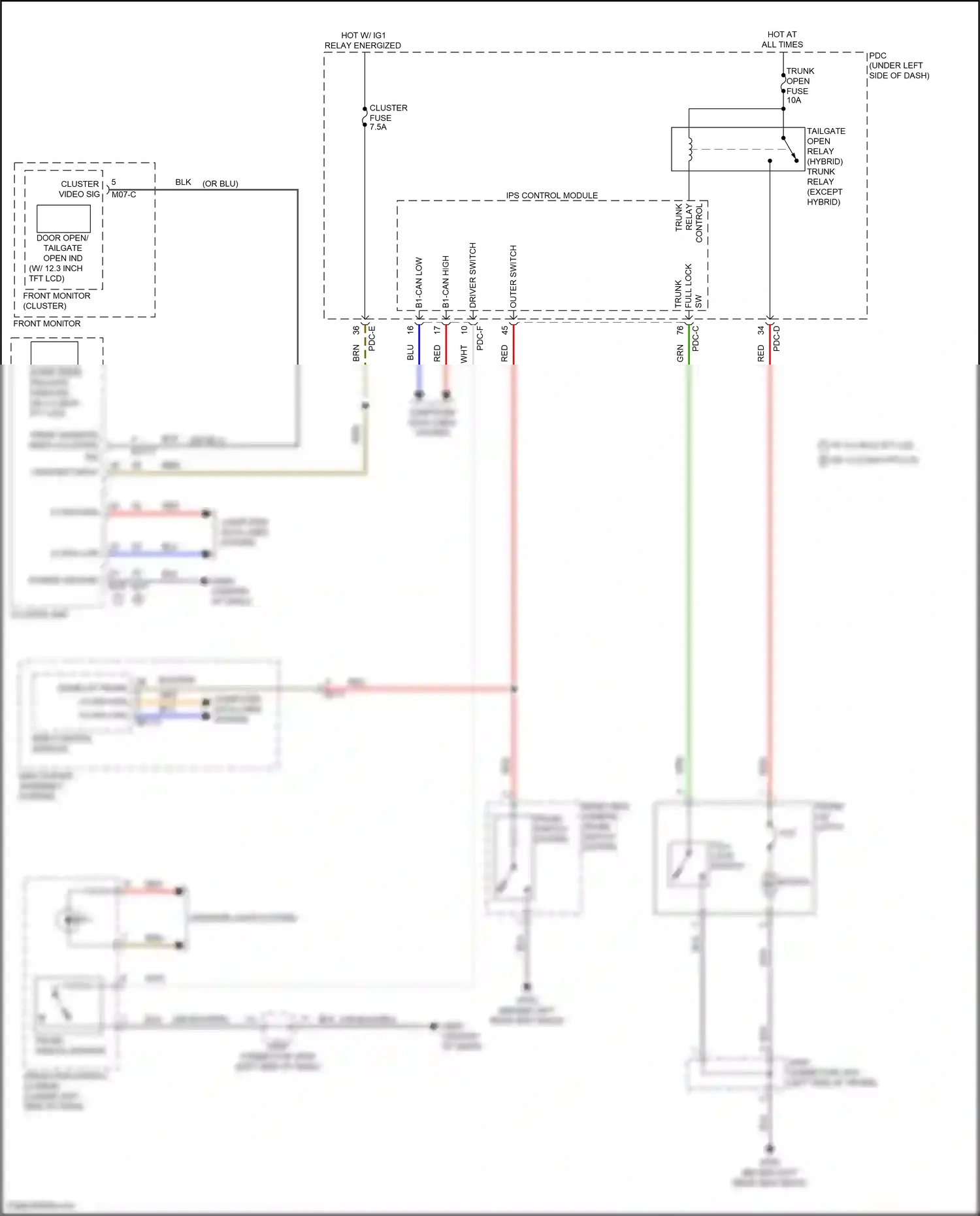 Wiring diagram pdc-e for Hyundai Sonata VIII facelift (2023-2024) (114 of 129)