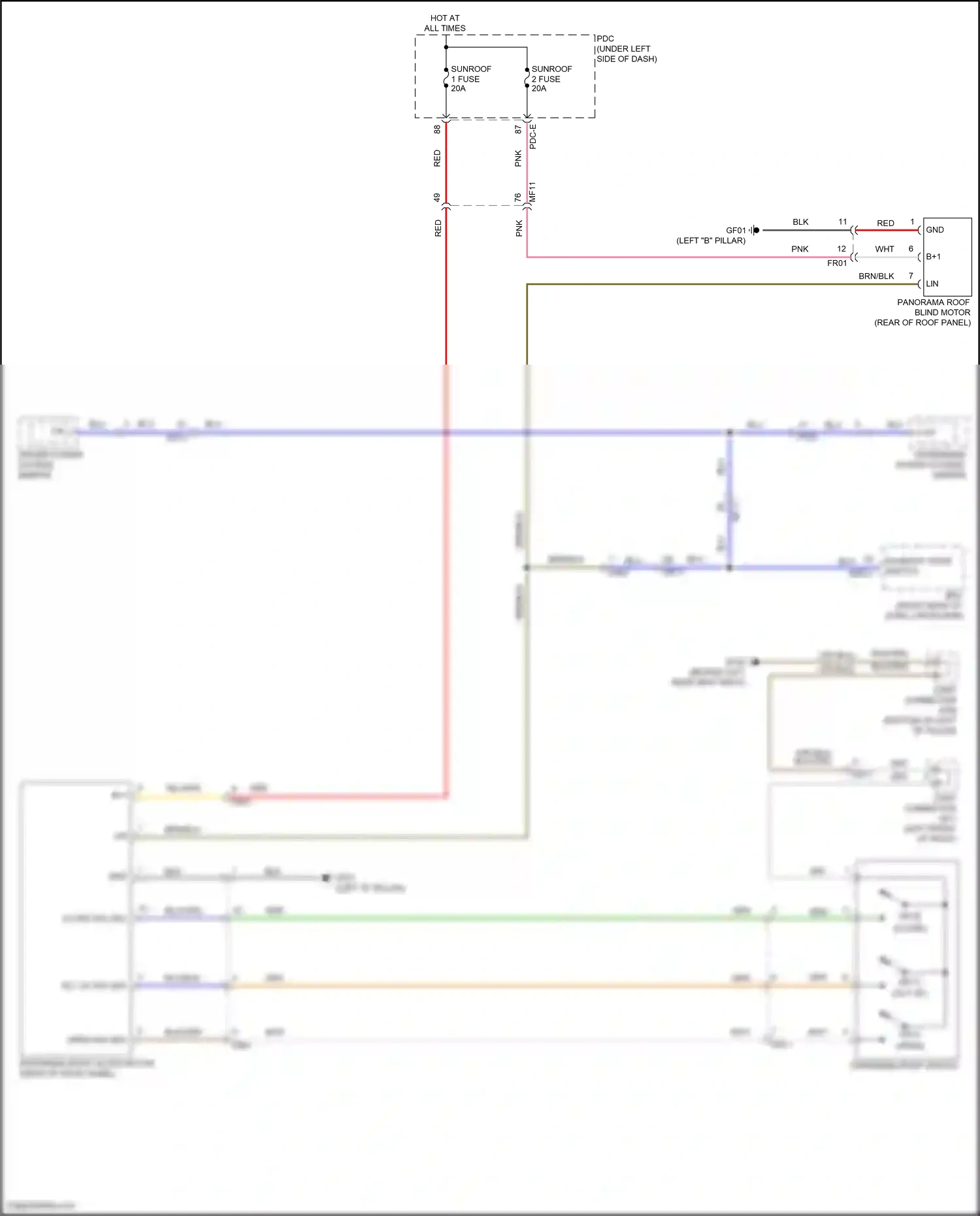 Wiring diagram pdc-e for Hyundai Sonata VIII facelift (2023-2024) (28 of 129)