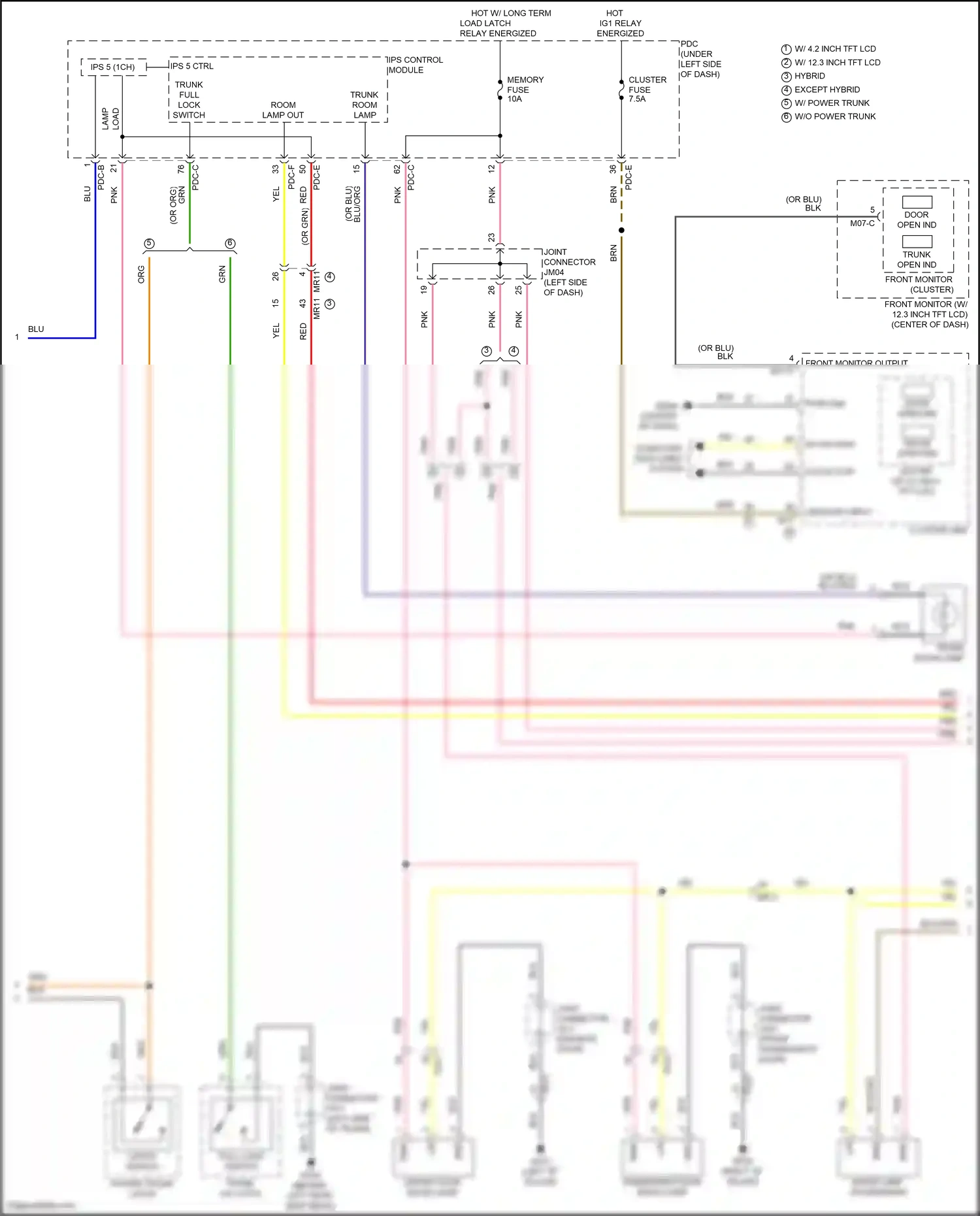 Wiring diagram pdc-e for Hyundai Sonata VIII facelift (2023-2024) (81 of 129)