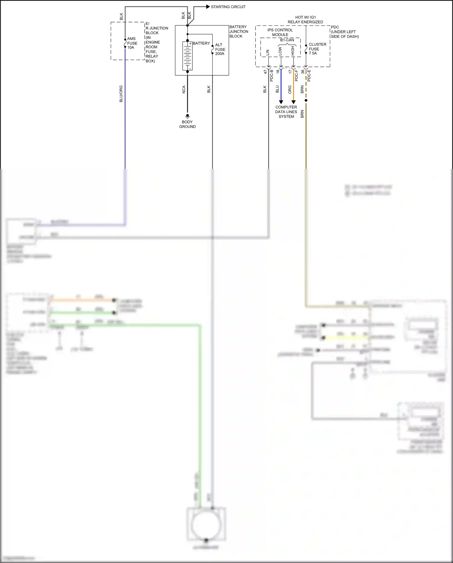 Wiring diagram pdc-e for Hyundai Sonata VIII facelift (2023-2024) (124 of 129)