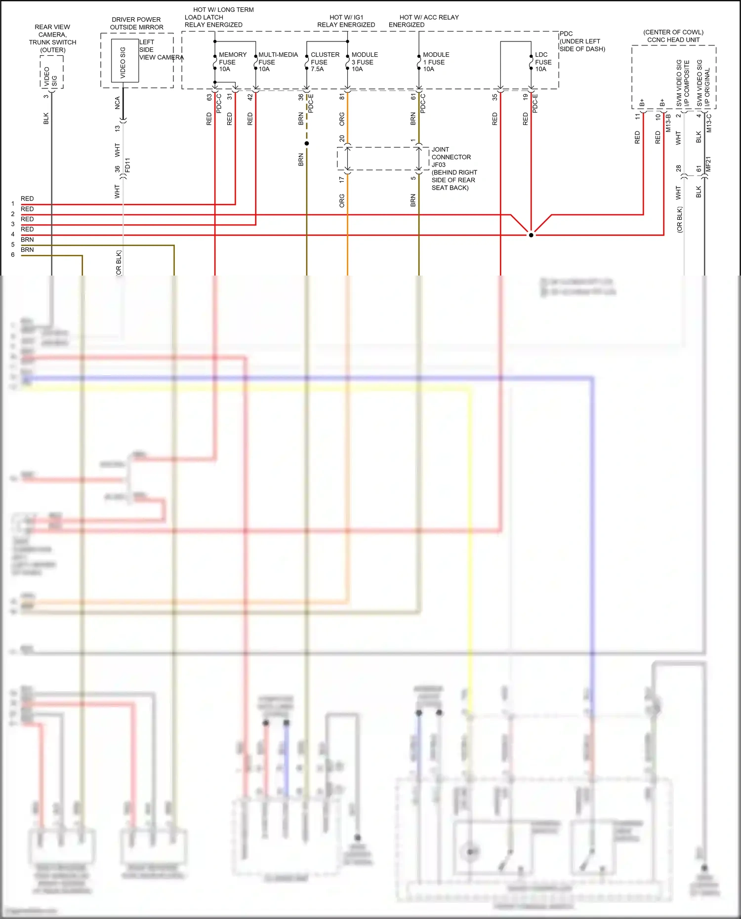 Wiring diagram pdc-e for Hyundai Sonata VIII facelift (2023-2024) (18 of 129)