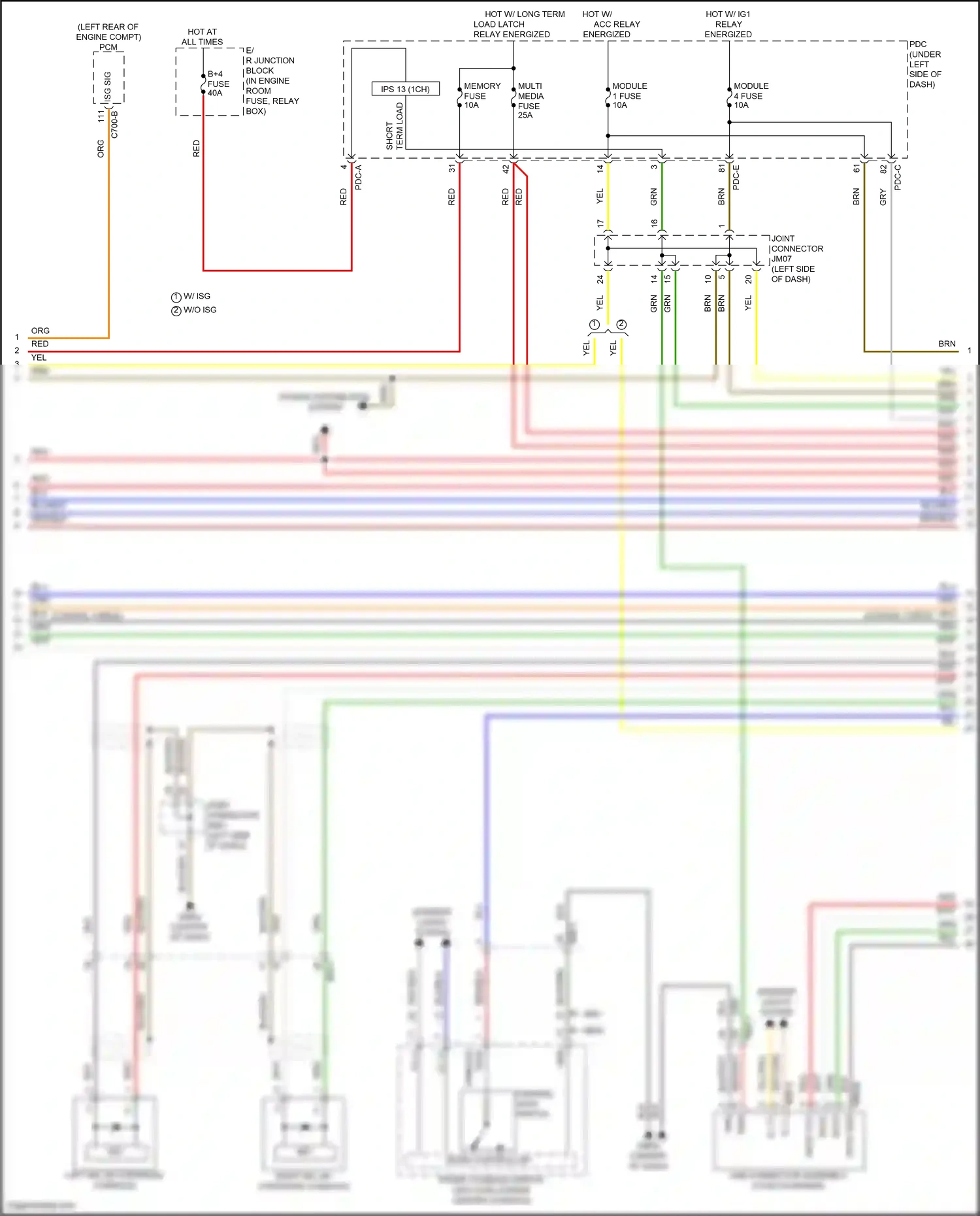 Wiring diagram pdc-e for Hyundai Sonata VIII facelift (2023-2024) (7 of 129)