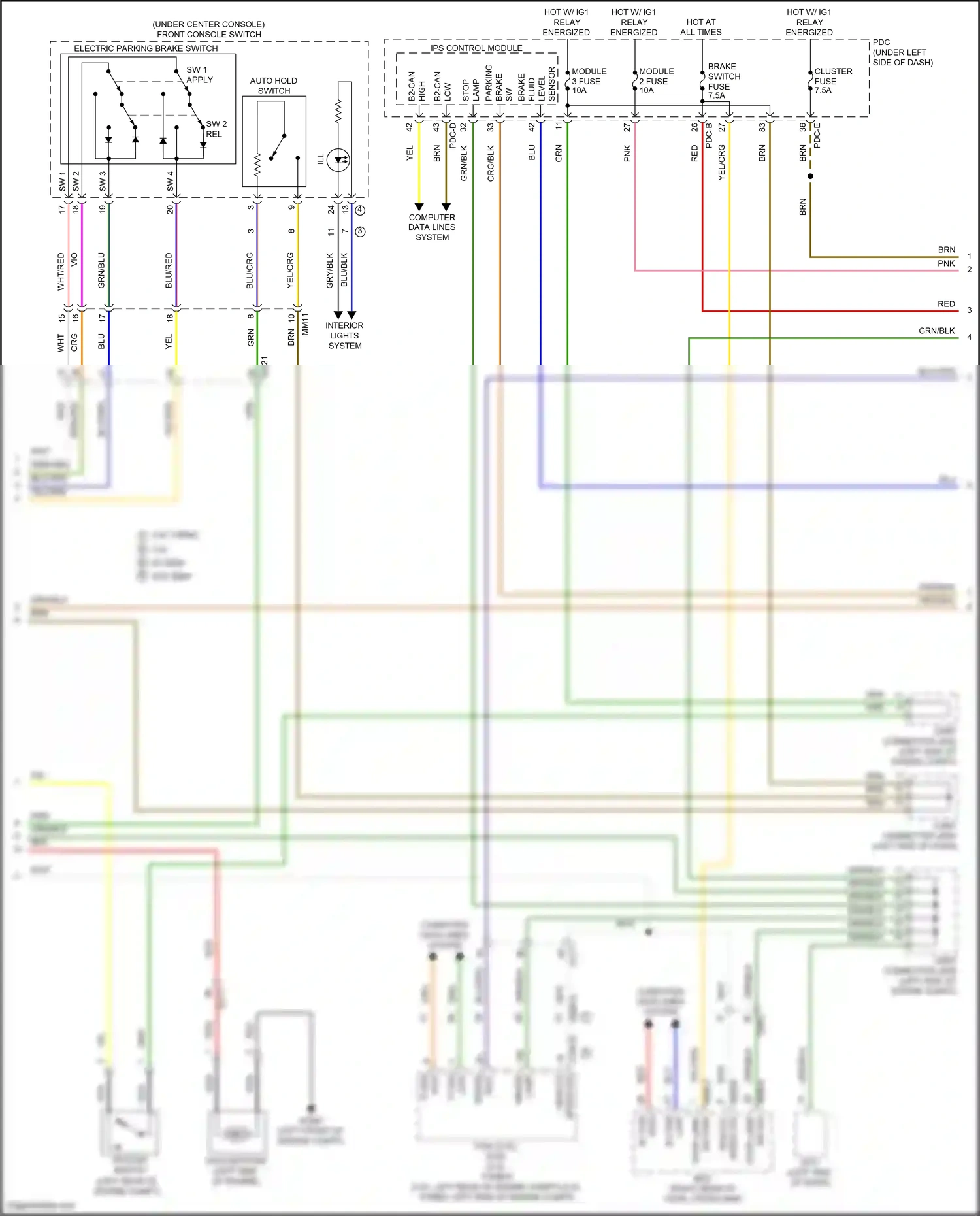 Wiring diagram pdc-e for Hyundai Sonata VIII facelift (2023-2024) (21 of 129)