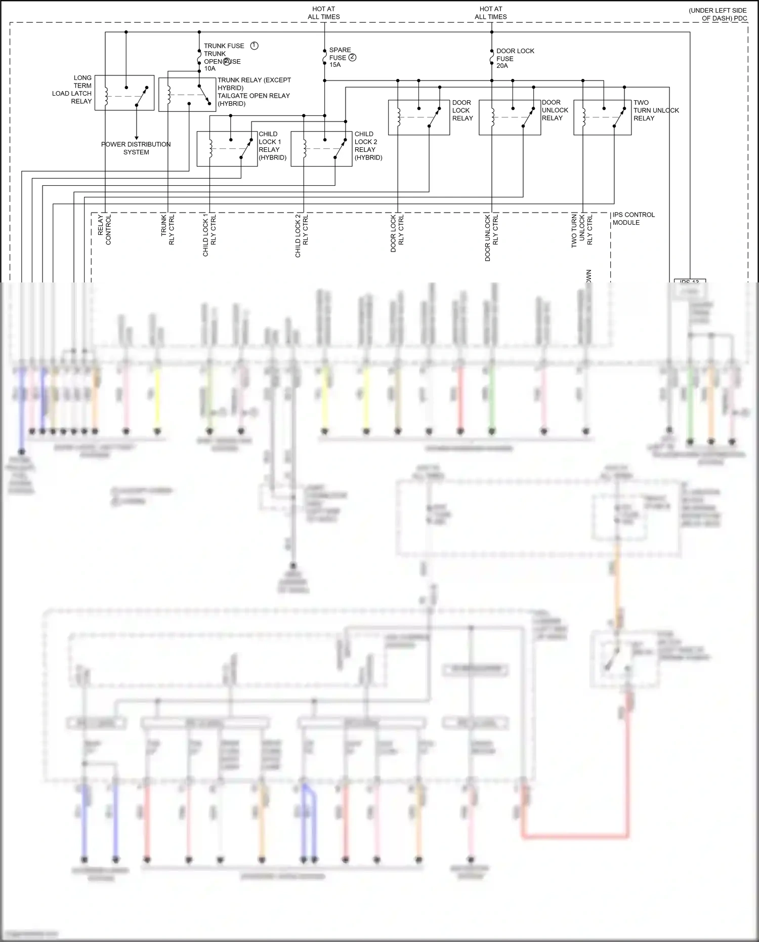 Wiring diagram shift interlock system for Hyundai Sonata VIII facelift (2023-2024) (3 of 3)