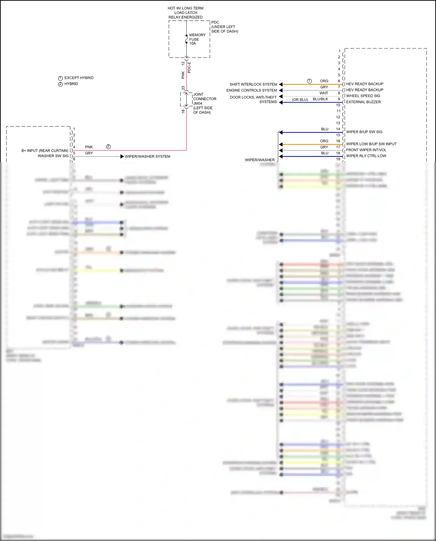Wiring diagram shift interlock system for Hyundai Sonata VIII facelift (2023-2024) (2 of 3)