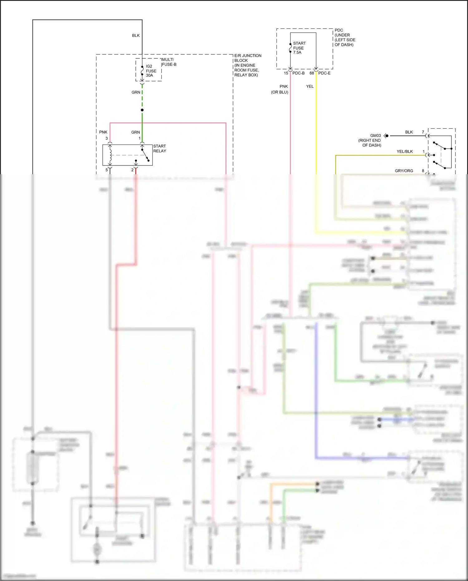 Wiring diagram start/stop button for Hyundai Sonata VIII facelift (2023-2024) (11 of 12)