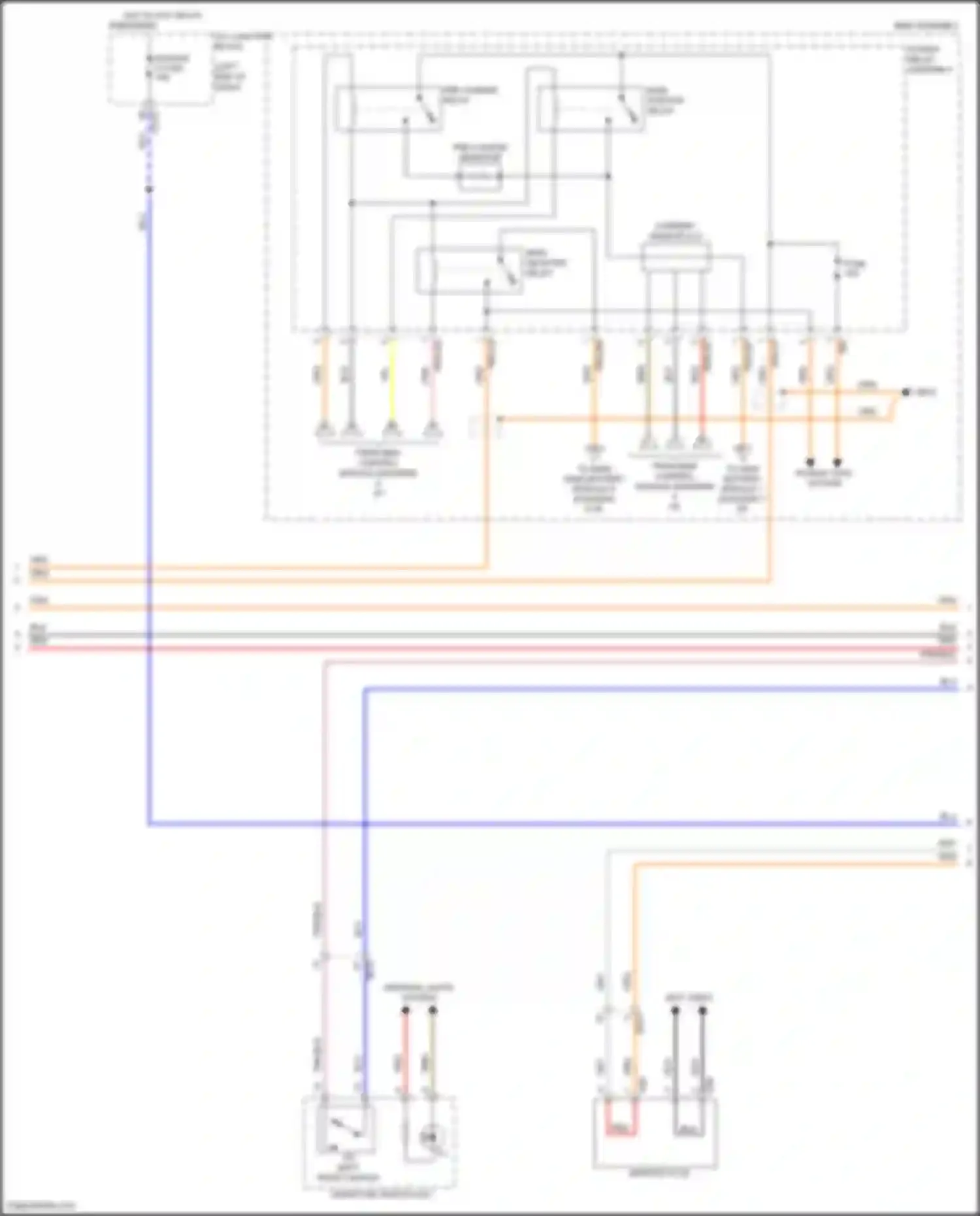 Sonata Hyundai VIII (2019-2023): Wiring diagram engine performance 2.0l hybrid, hybrid control circuit (5 of 8)