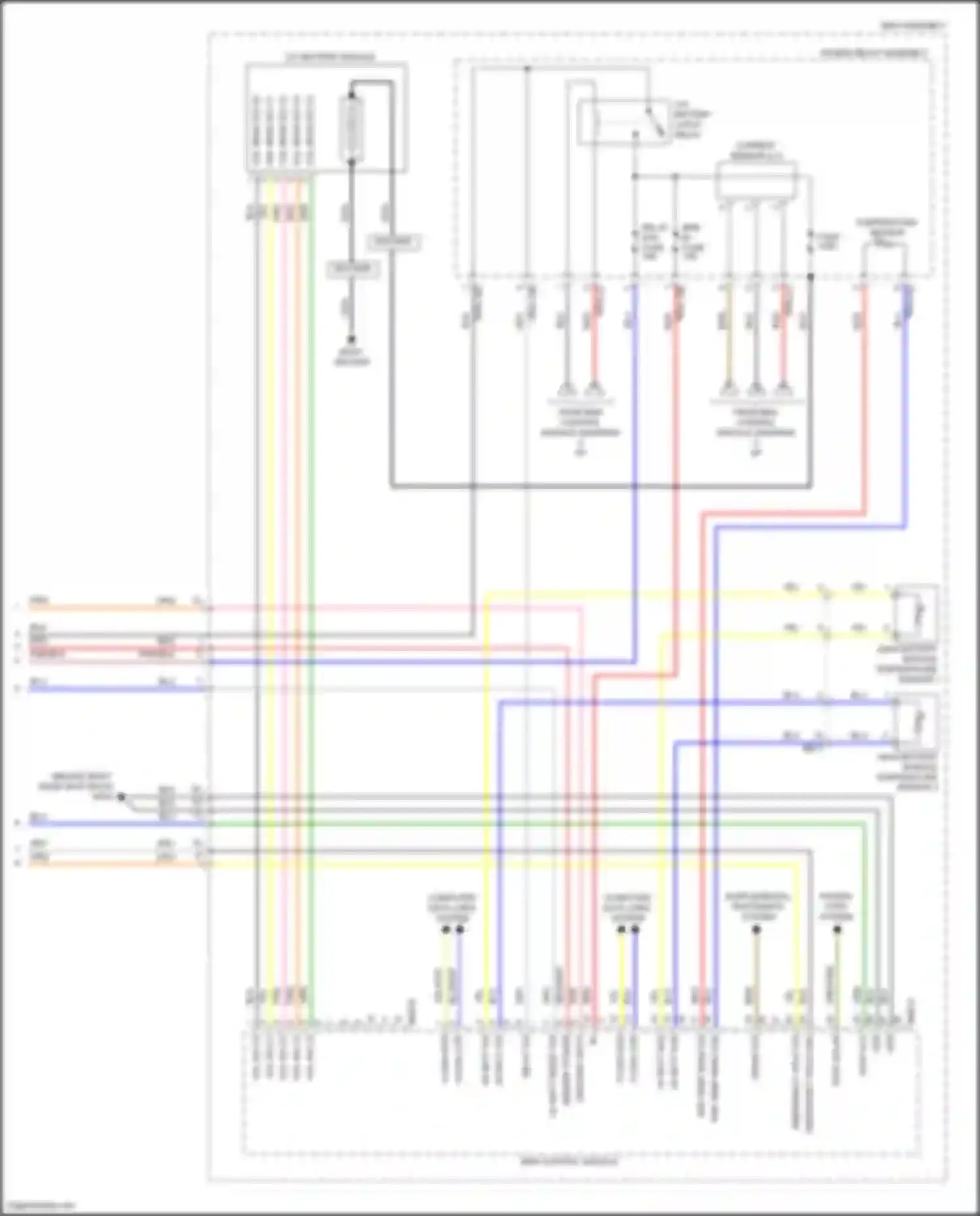 Sonata Hyundai VIII (2019-2023): Wiring diagram engine performance 2.0l hybrid, hybrid control circuit (6 of 8)