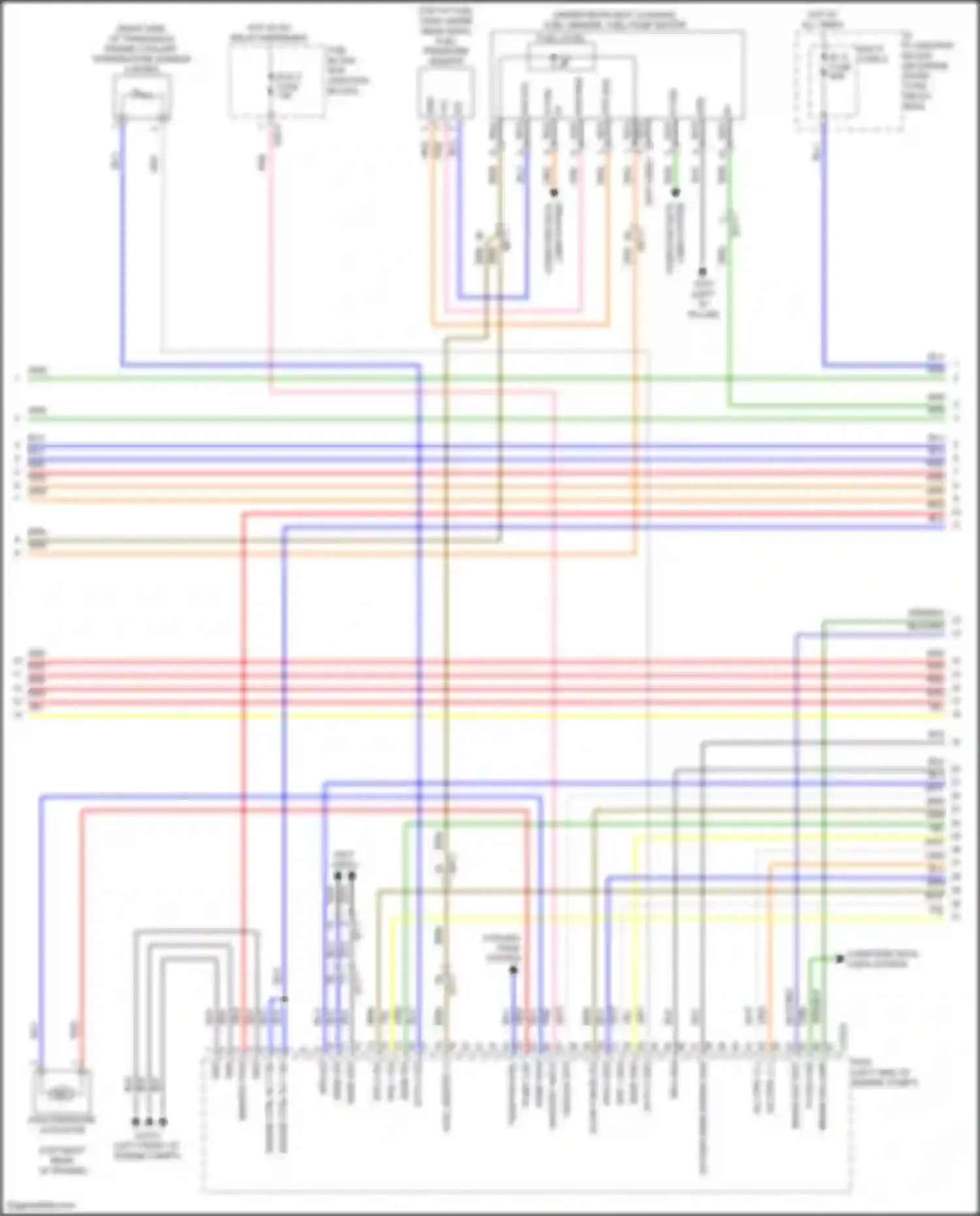 Sonata Hyundai VIII (2019-2023): Wiring diagram engine performance 2.0l hybrid, mfi control circuit (4 of 6)