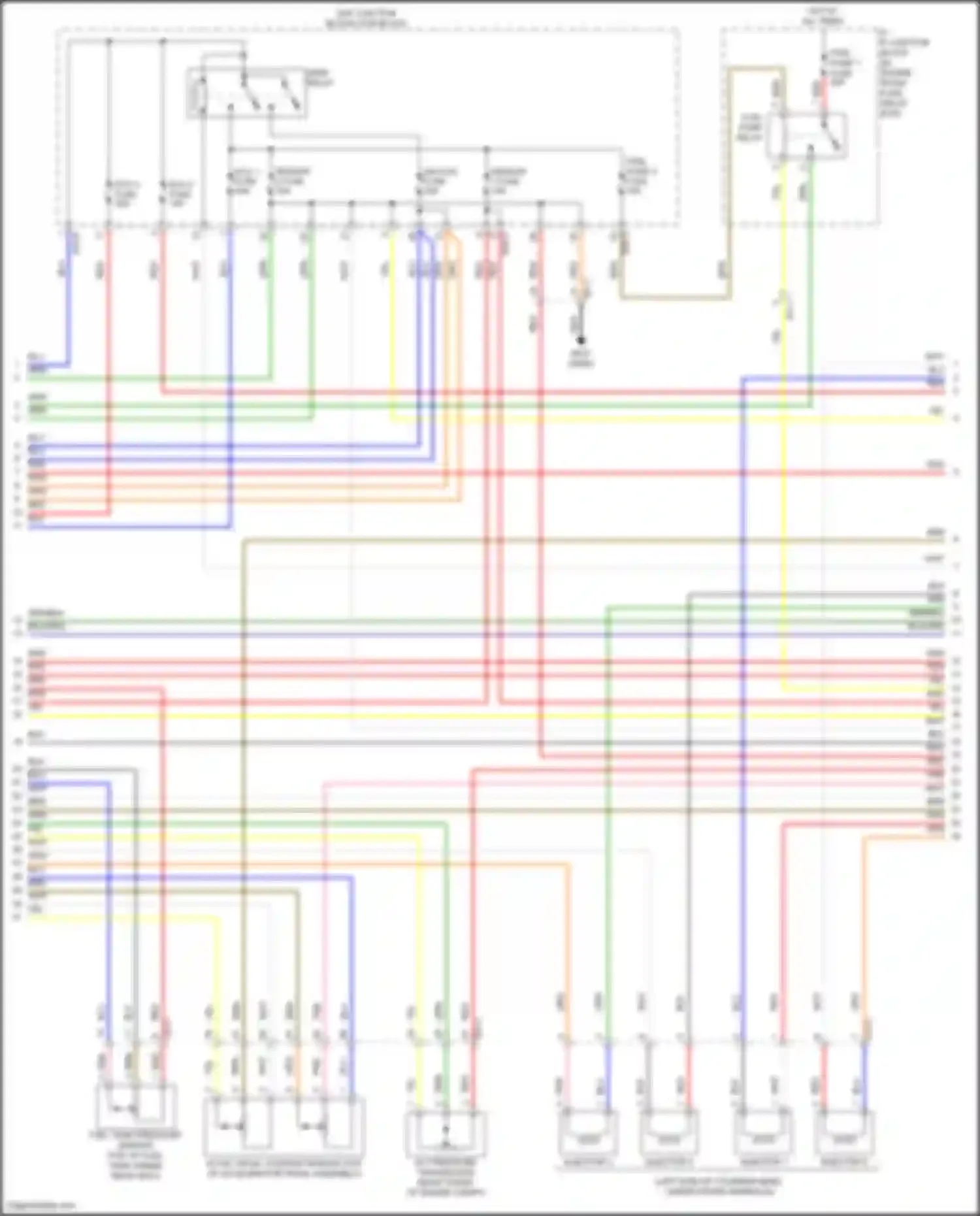 Sonata Hyundai VIII (2019-2023): Wiring diagram engine performance 2.0l hybrid, mfi control circuit (5 of 6)