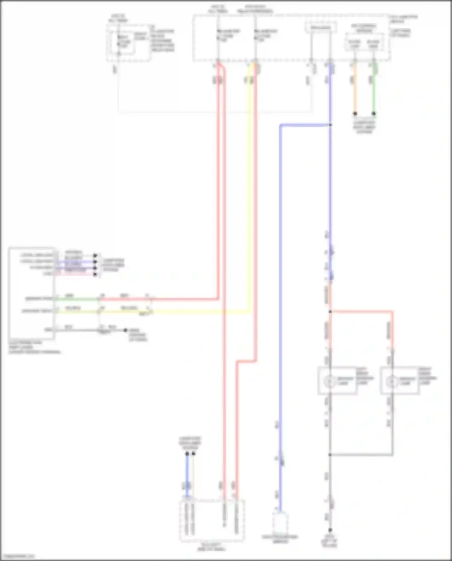 Sonata Hyundai VIII (2019-2023): Backup lamps circuit, except hybrid