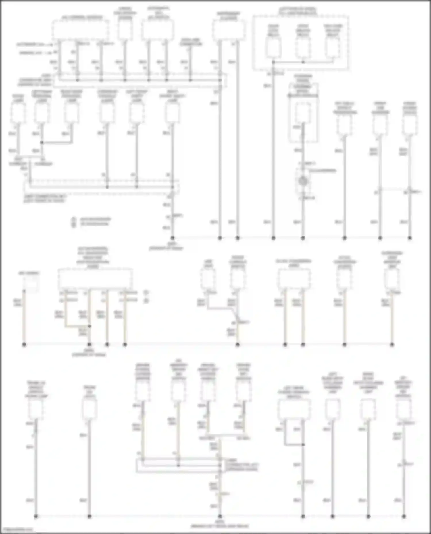 Sonata Hyundai VIII (2019-2023): Ground distribution circuit, except hybrid (1 of 5)
