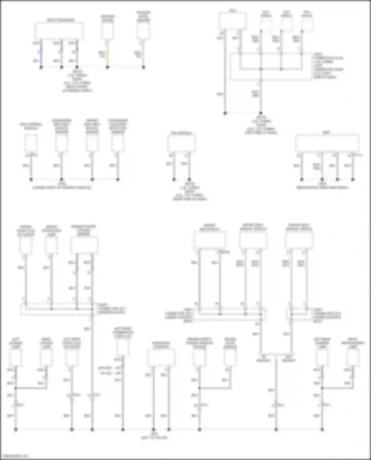 Sonata Hyundai VIII (2019-2023): Ground distribution circuit, except hybrid (3 of 5)