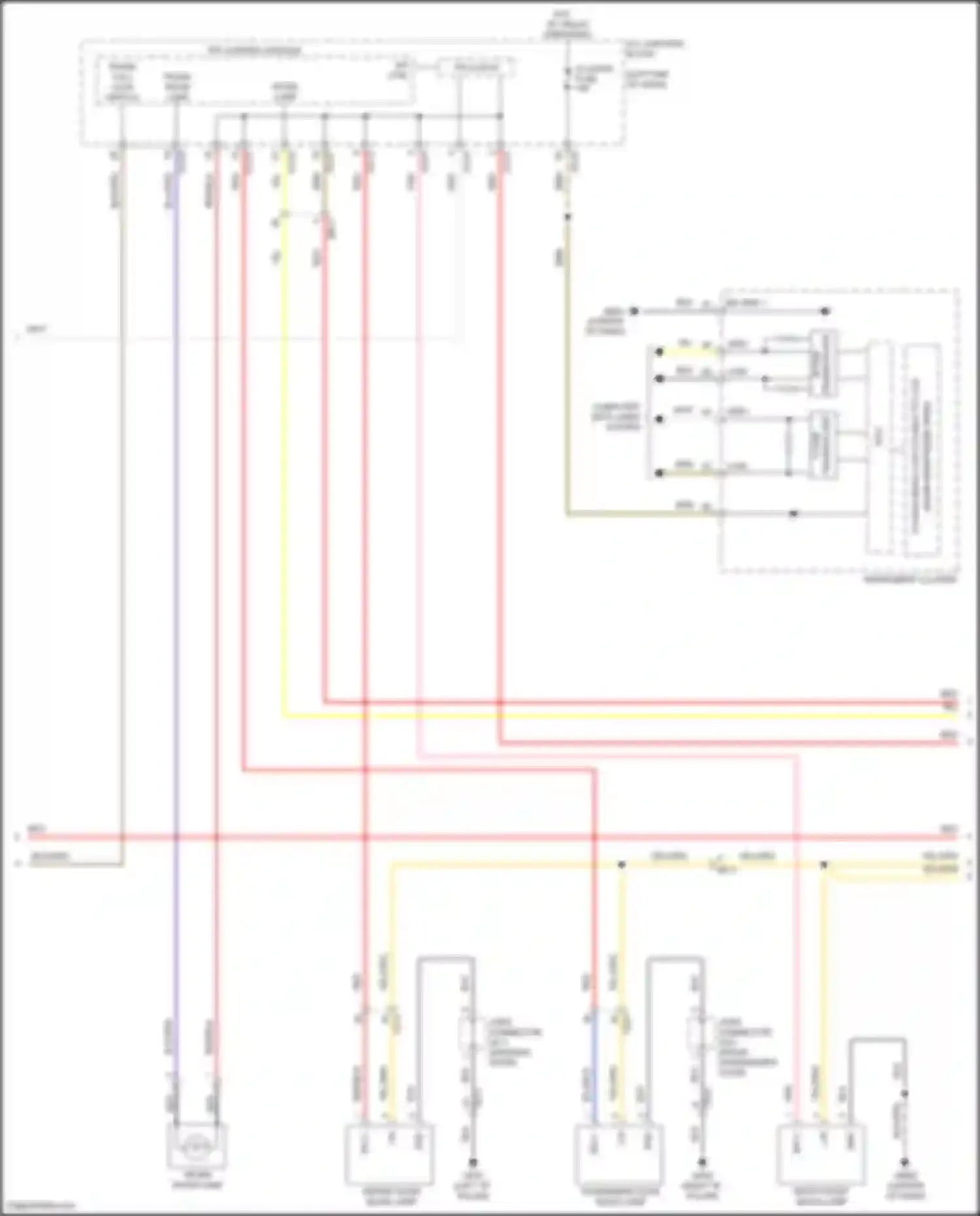 Sonata Hyundai VIII (2019-2023): Courtesy lamps circuit, except hybrid (2 of 3)