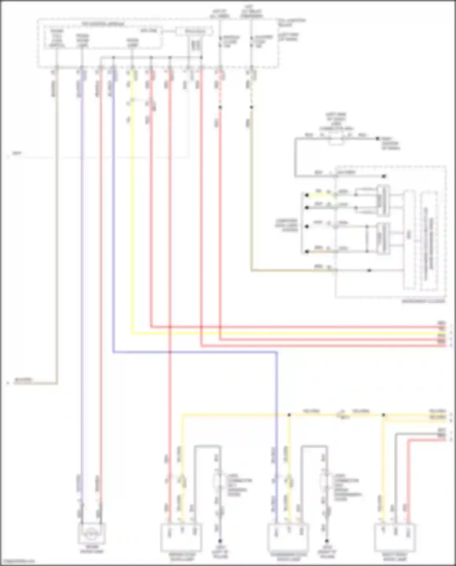 Sonata Hyundai VIII (2019-2023): Courtesy lamps circuit, hybrid (2 of 3)