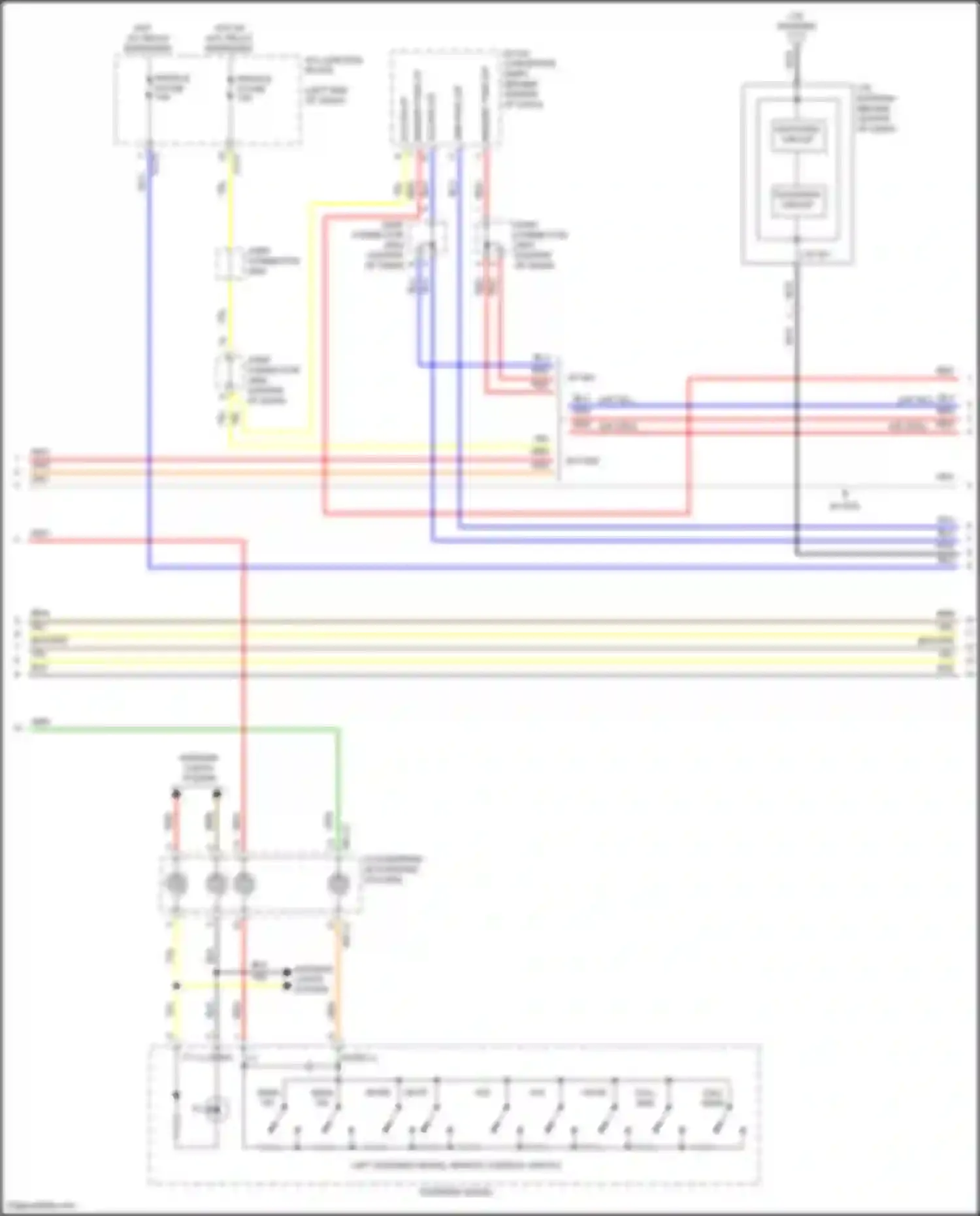 Sonata Hyundai VIII (2019-2023): Navigation circuit, except hybrid w/ amplifier (2 of 5)