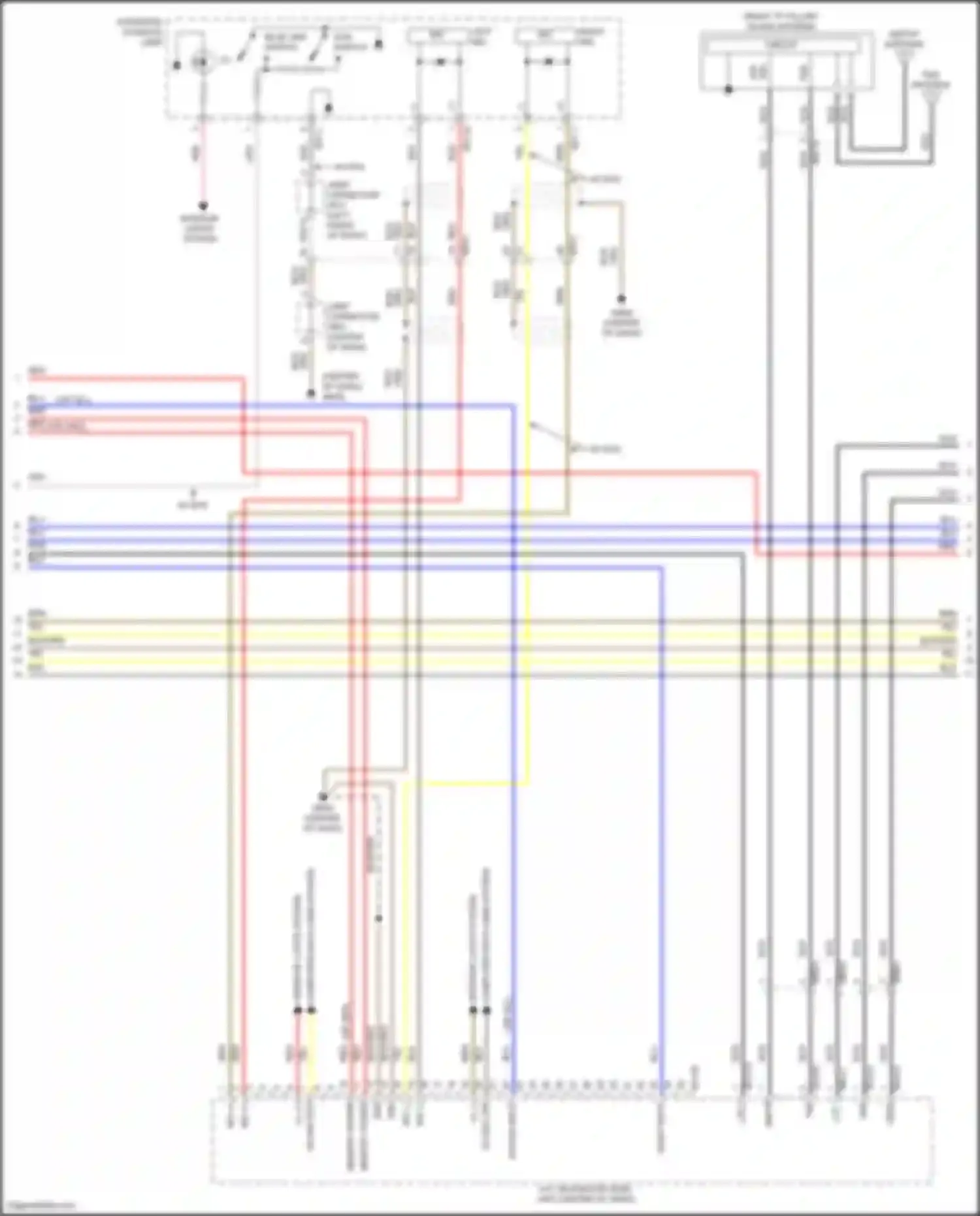 Sonata Hyundai VIII (2019-2023): Navigation circuit, except hybrid w/ amplifier (3 of 5)
