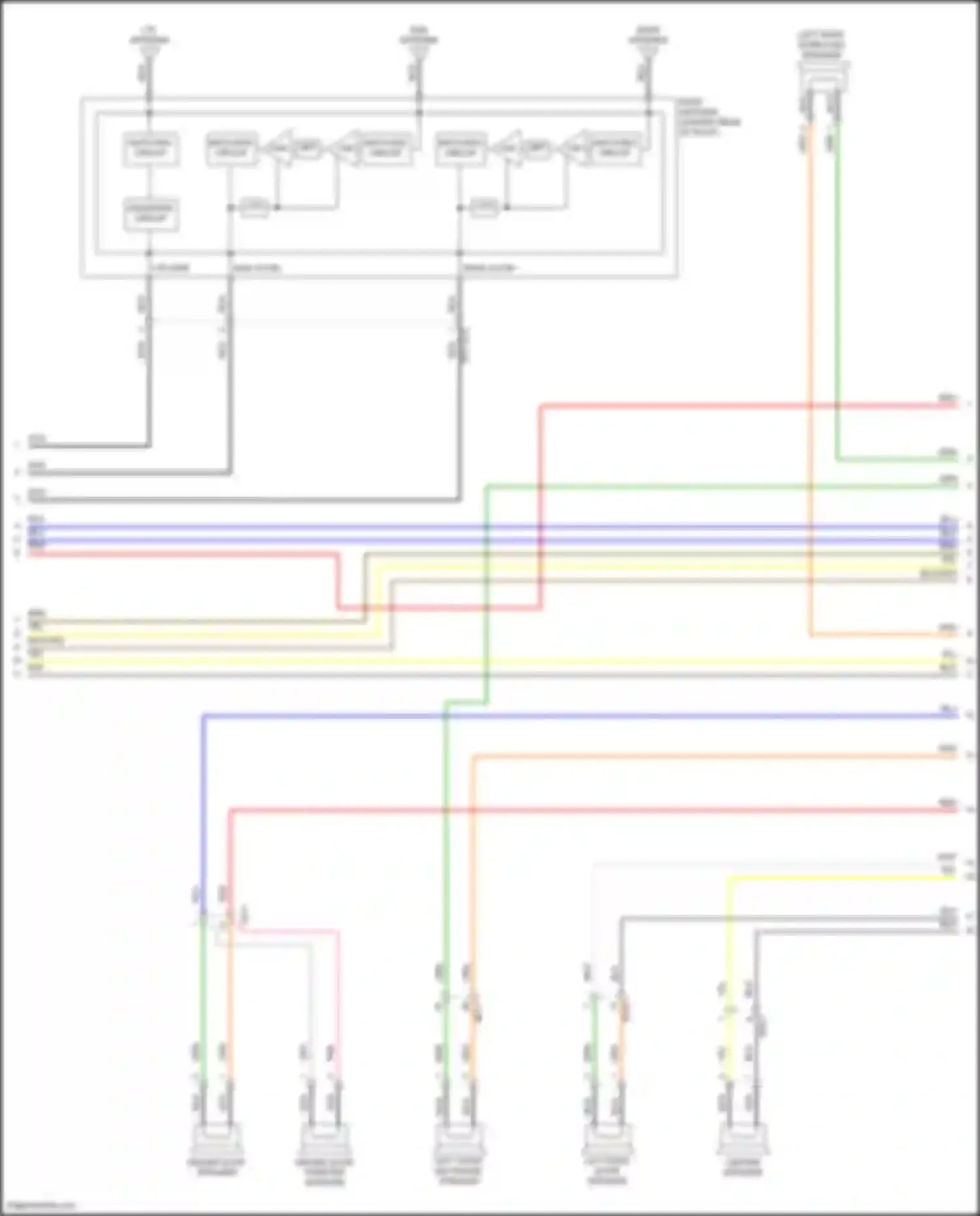 Sonata Hyundai VIII (2019-2023): Navigation circuit, except hybrid w/ amplifier (4 of 5)